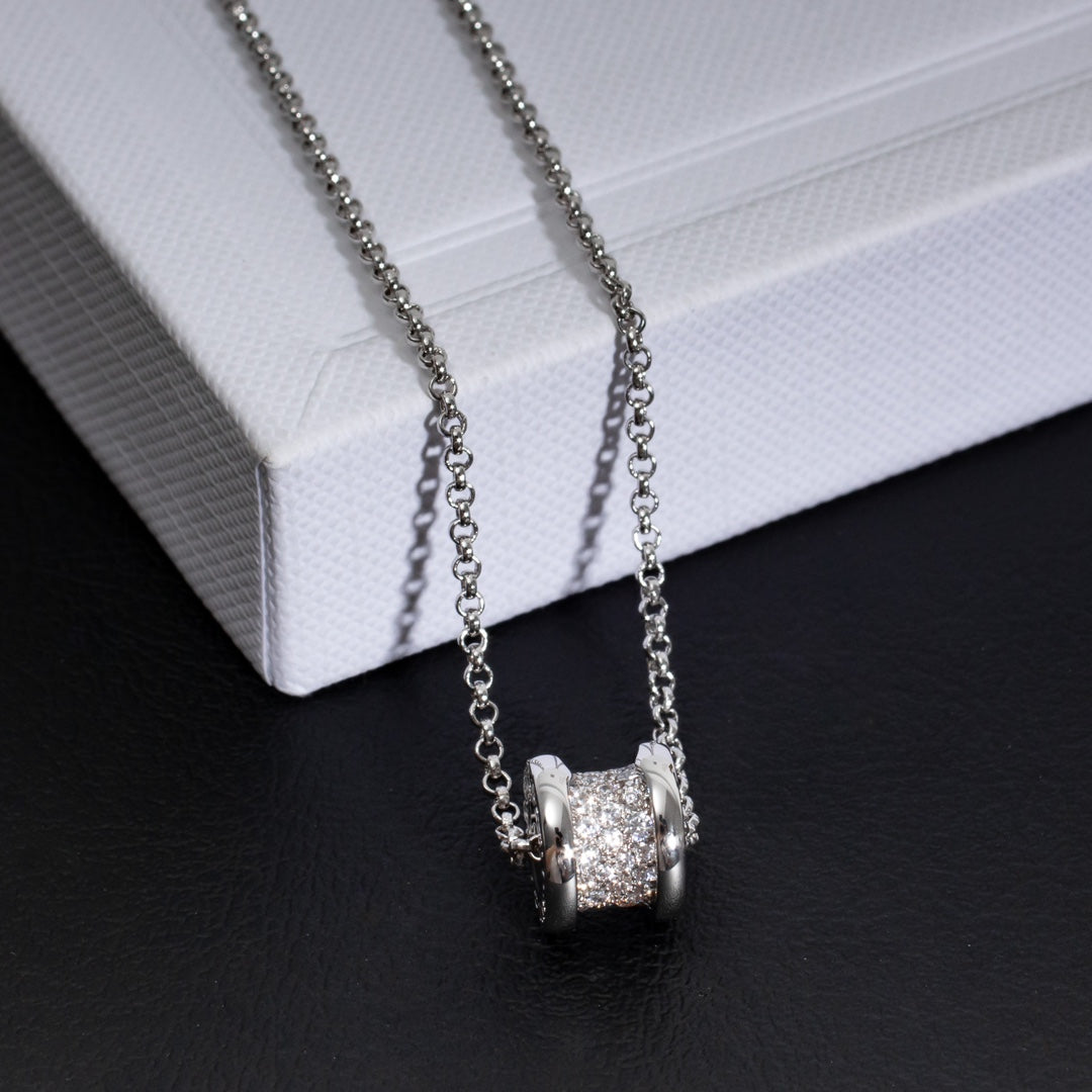 [⭐Hyrra Jewelry]ZERO 1 SILVER DIAMOND NECKLACE