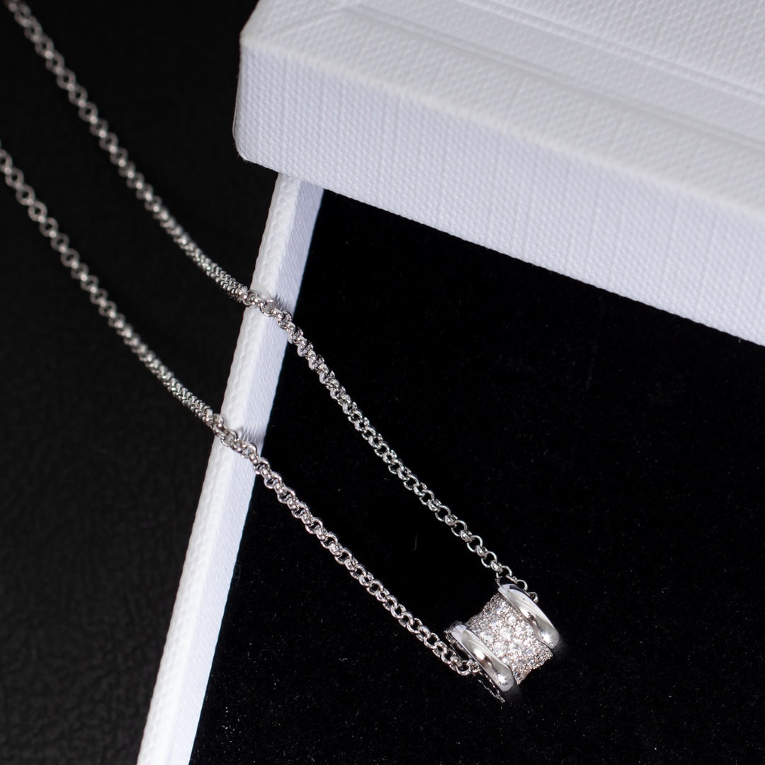 [⭐Hyrra Jewelry]ZERO 1 SILVER DIAMOND NECKLACE