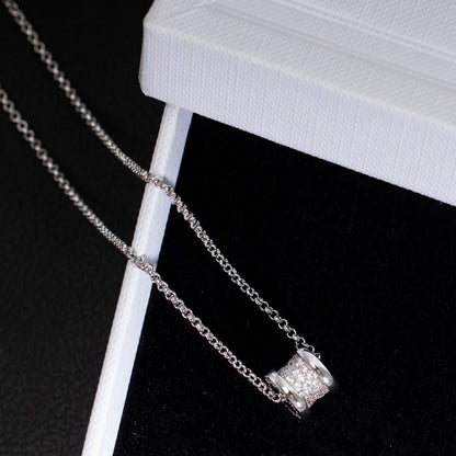 [⭐Hyrra Jewelry]ZERO 1 SILVER DIAMOND NECKLACE