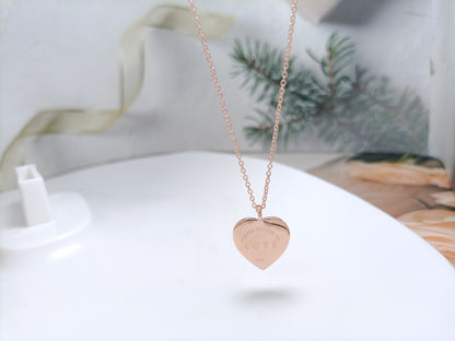 [Hyrra Jewelry]HEART DIAMONDS PEDANT NECKLACE