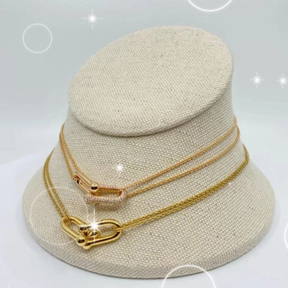 [Hyrra Jewelry]HARDWEAR GOLD DOUBLE LINK NECKLACE