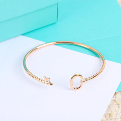 [Hyrra Jewelry]KEY WIRE OVAL BRACELET