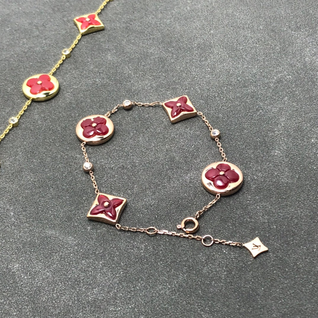 [⭐Hyrra Jewelry]STAR AND SUN CARNELIAN 4 MOTIFS 3 DIAMONDS