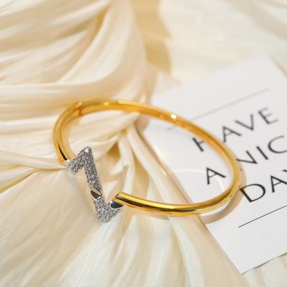[⭐Hyrra Jewelry]VOLTE UPSITE DOWN GOLD DIAMOND BRACELET