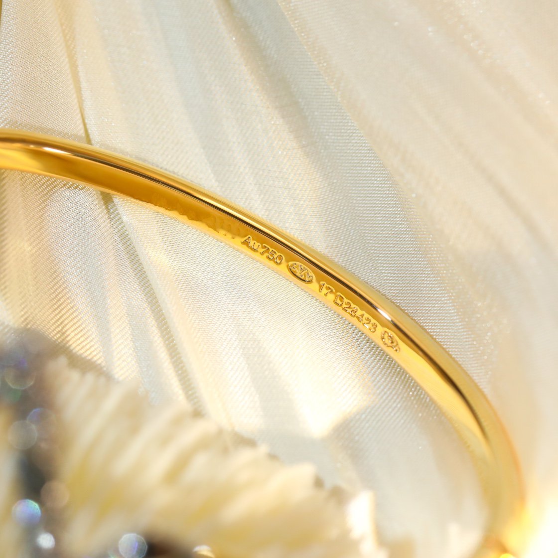 [⭐Hyrra Jewelry]VOLTE UPSITE DOWN GOLD DIAMOND BRACELET