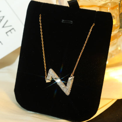 [⭐Hyrra Jewelry]VOLT SILVER DIAMOND PEDANT NECKLACE