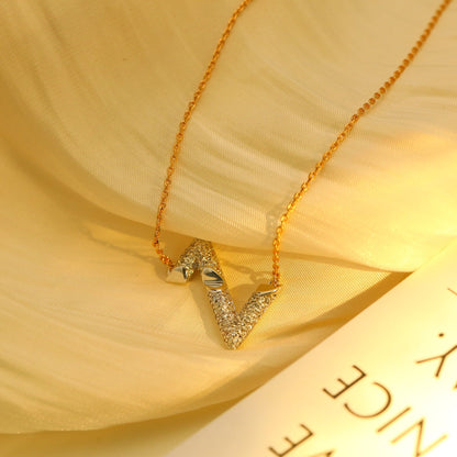 [⭐Hyrra Jewelry]VOLT SILVER DIAMOND PEDANT NECKLACE