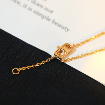 [⭐Hyrra Jewelry]STAR AND SUN DIAMOND PINK GOLD NECKLACE