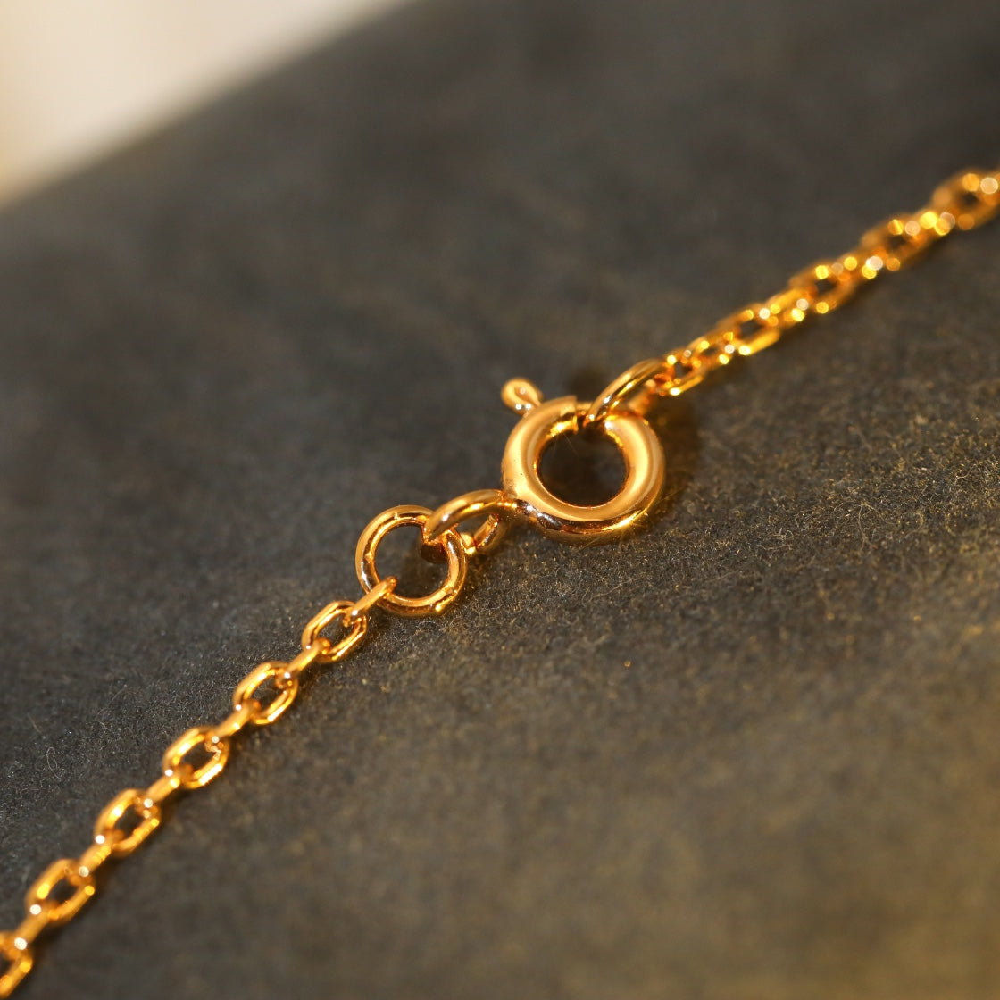 [⭐Hyrra Jewelry]SUN PEDANT PINK GOLD 1 DIAMOND NECKLACE