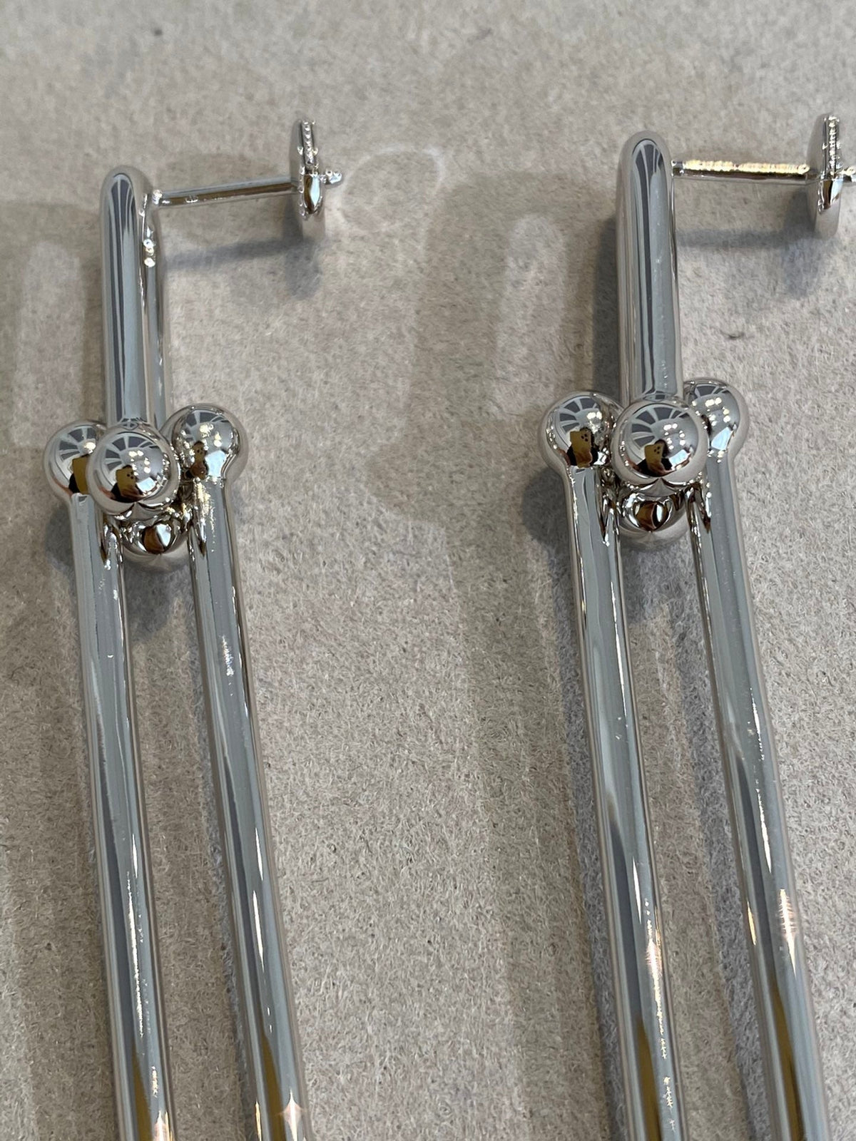[Hyrra Jewelry]HARDWEAR DOUBLE LONG LINK EARRINGS