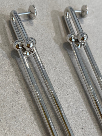 [Hyrra Jewelry]HARDWEAR DOUBLE LONG LINK EARRINGS
