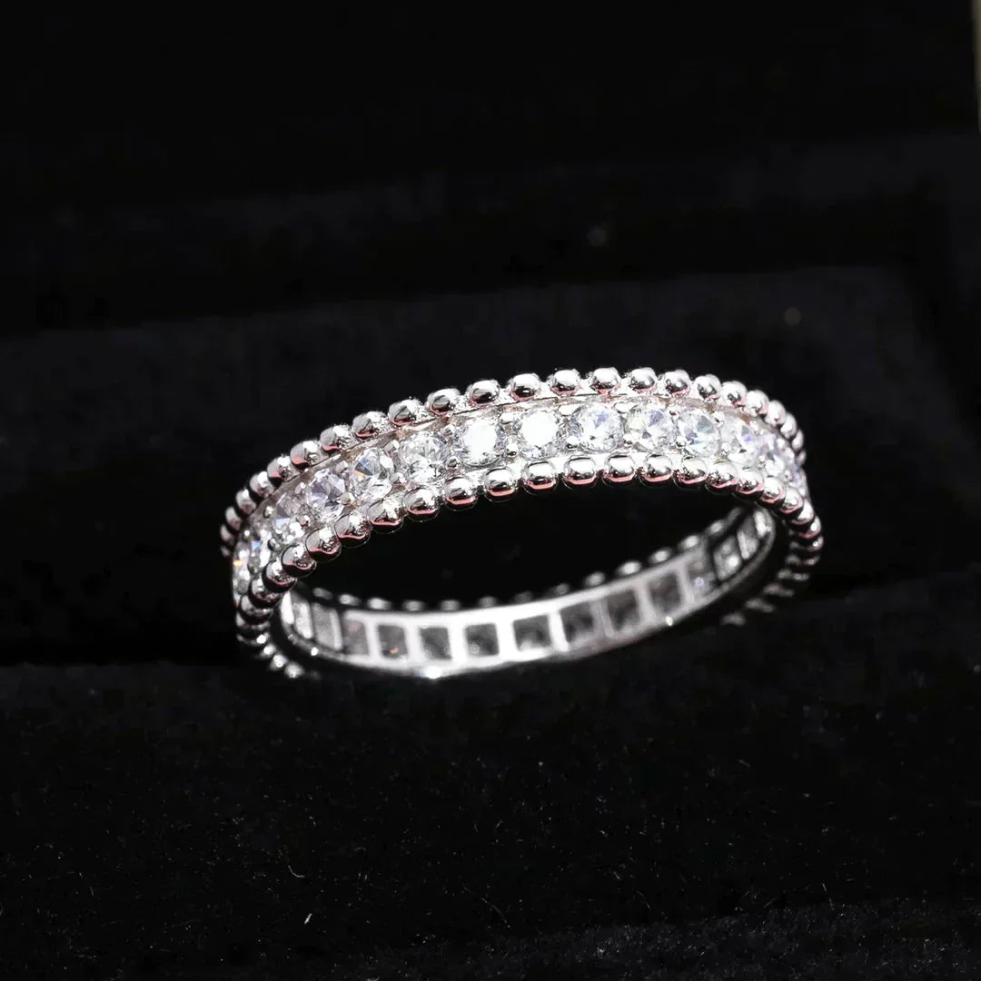 [⭐Hyrra Jewelry]PERLEE DIAMOND SILVER RING