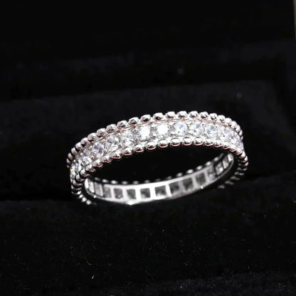 [⭐Hyrra Jewelry]PERLEE DIAMOND SILVER RING