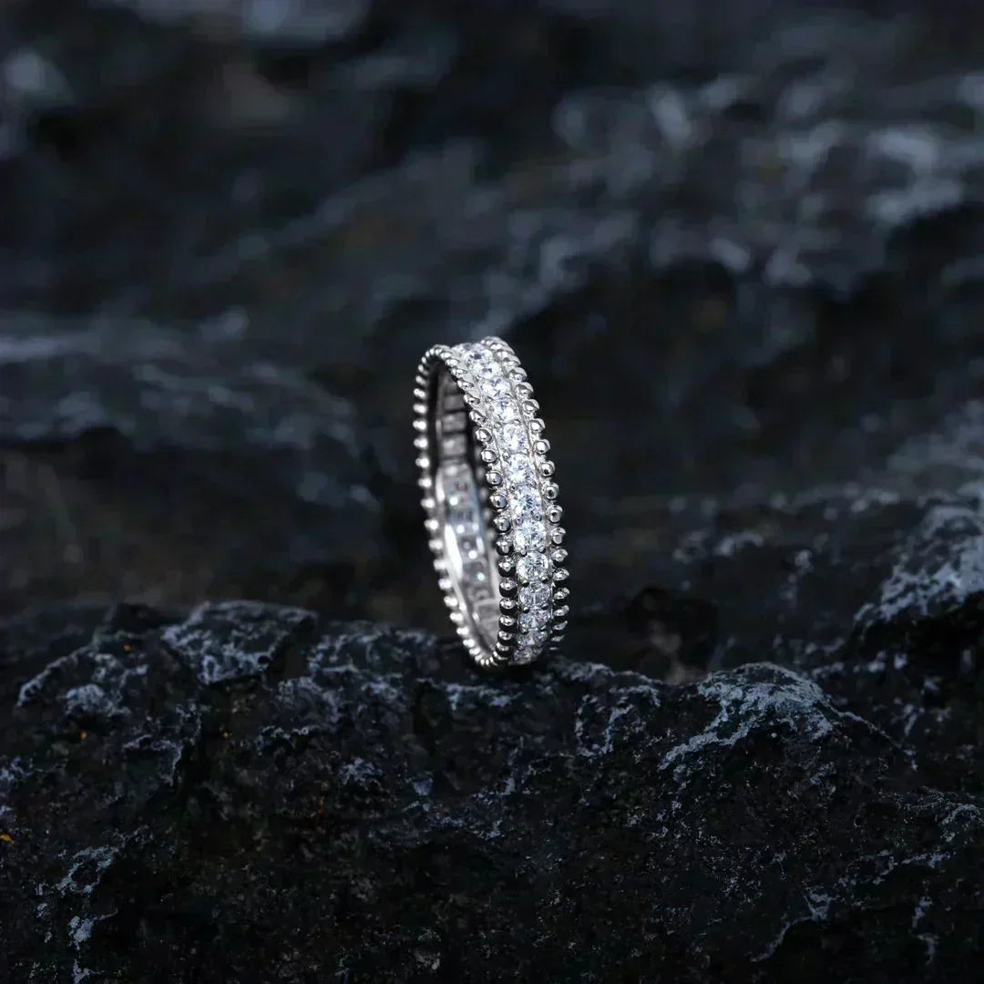 [⭐Hyrra Jewelry]PERLEE DIAMOND SILVER RING