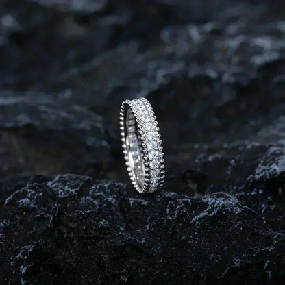[⭐Hyrra Jewelry]PERLEE DIAMOND SILVER RING