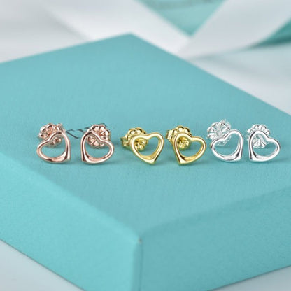 [Hyrra Jewelry]OPEN HEART STUD EARRINGS