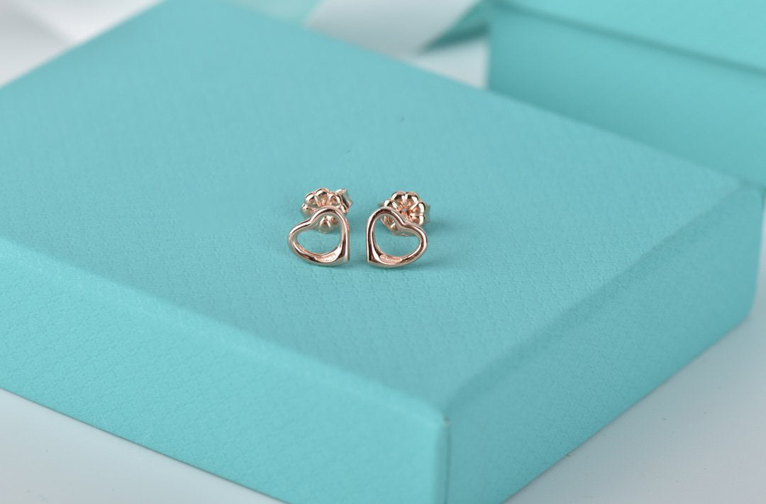 [Hyrra Jewelry]OPEN HEART STUD EARRINGS