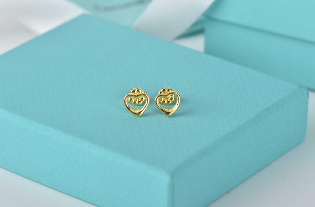 [Hyrra Jewelry]OPEN HEART STUD EARRINGS