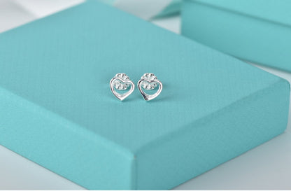 [Hyrra Jewelry]OPEN HEART STUD EARRINGS