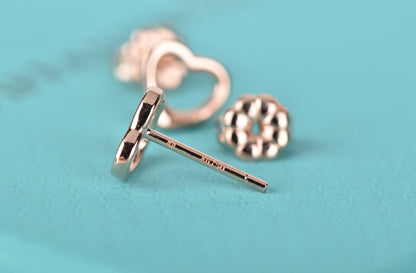[Hyrra Jewelry]OPEN HEART STUD EARRINGS