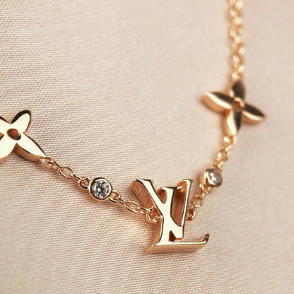 [⭐Hyrra Jewelry]STAR AND SUN 7 MOTIFS GOLD BRACELET