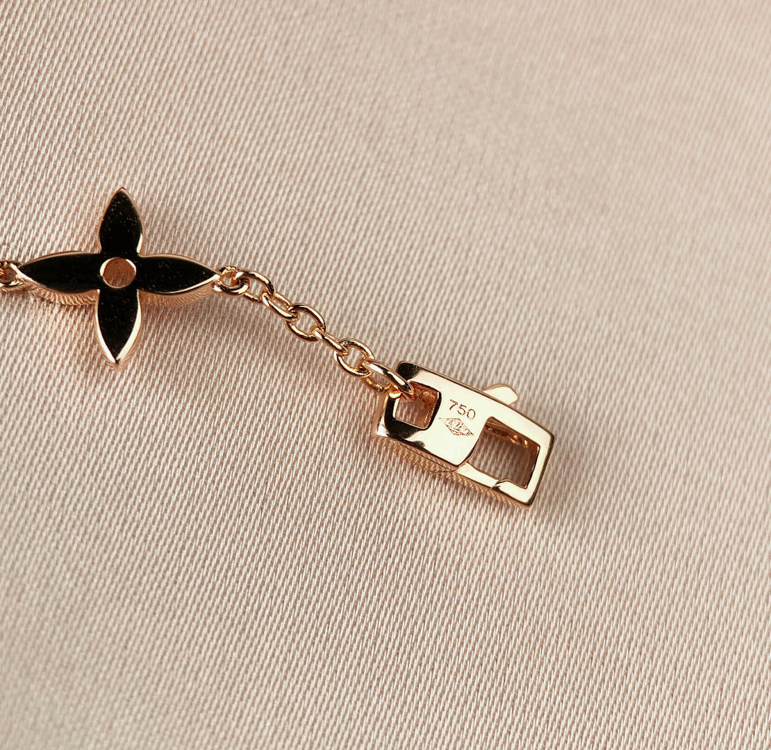[⭐Hyrra Jewelry]STAR AND SUN 7 MOTIFS GOLD BRACELET