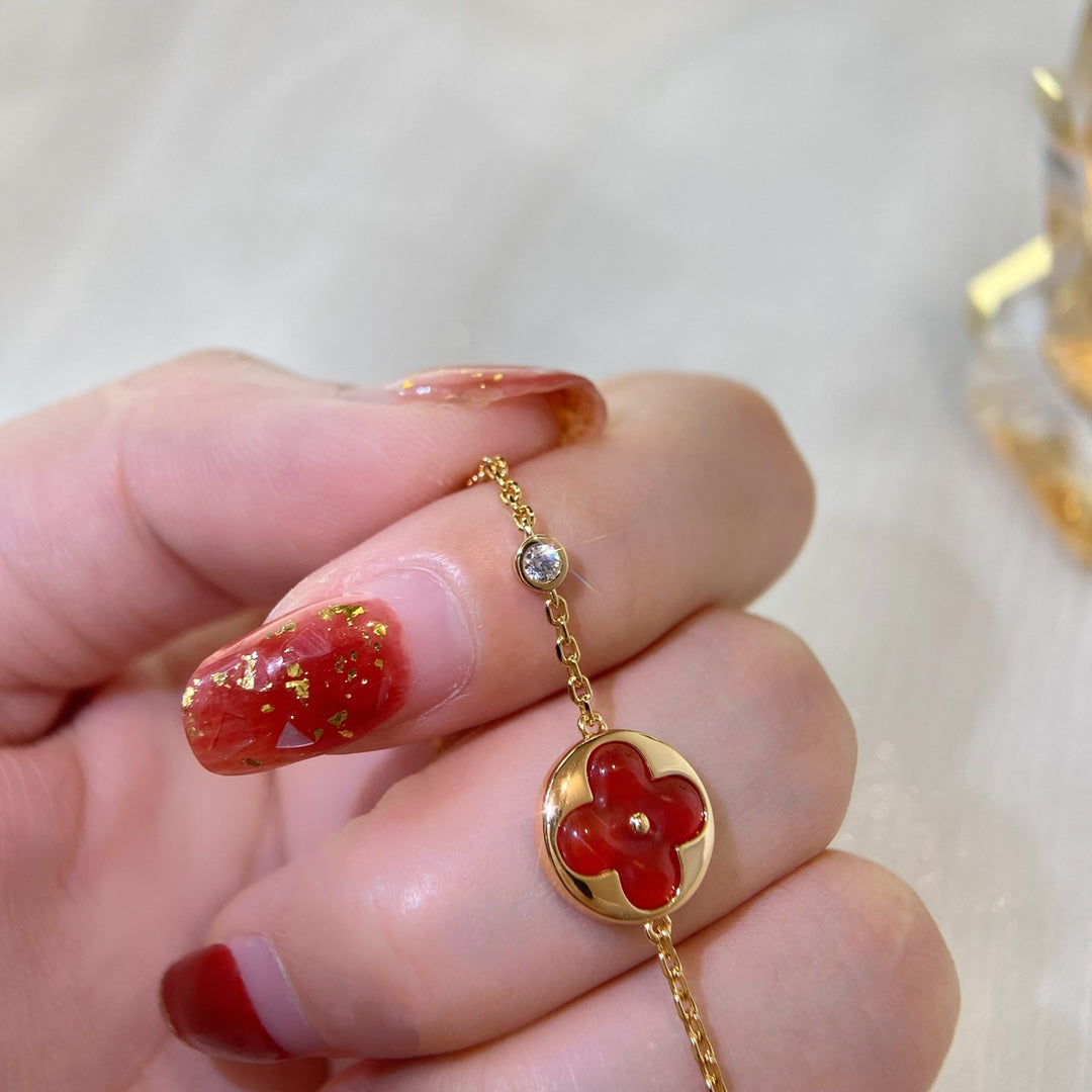 [⭐Hyrra Jewelry]SUN PEDANT CARNELIAN BRACELET