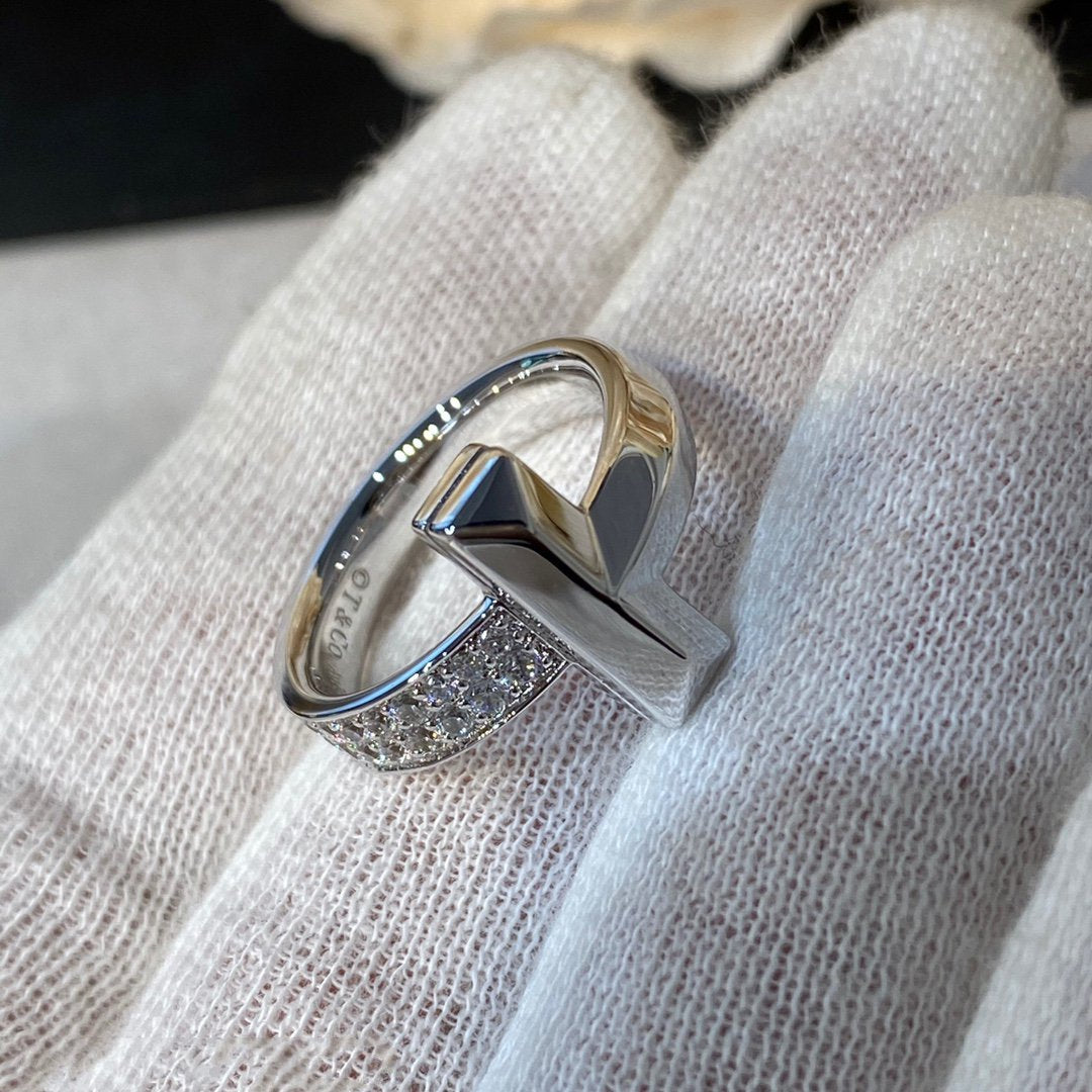 [Hyrra Jewelry]T WIRE MEDIUM DIAMOND RING