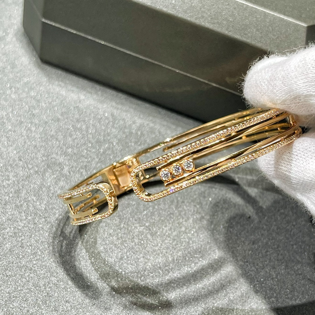 [⭐Hyrra Jewelry]MOVE 10TH PAVED DIAMOND BRACELET