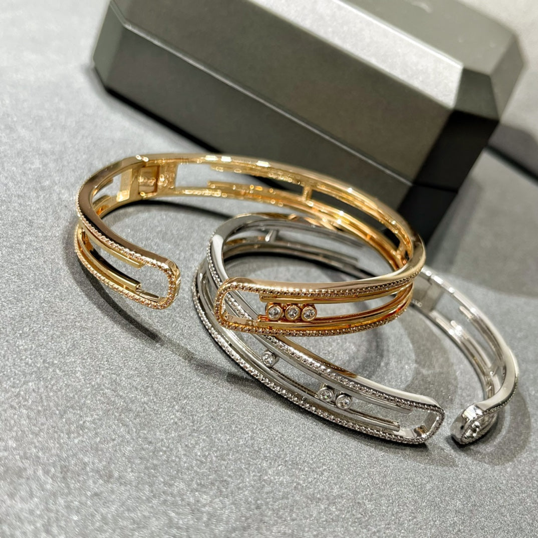 [⭐Hyrra Jewelry]MOVE 10TH PAVED DIAMOND BRACELET