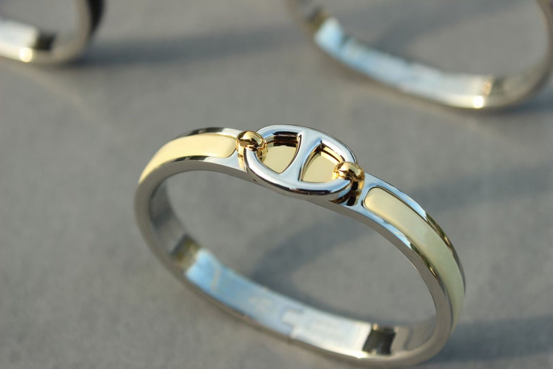 [⭐Hyrra Jewelry]CLIC CHAINE SILVER BRACELET