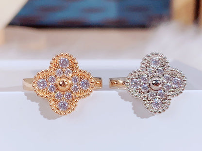 [⭐Hyrra Jewelry]CLOVER DIAMOND RING