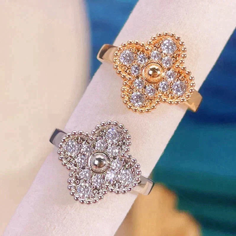 [⭐Hyrra Jewelry]CLOVER DIAMOND RING