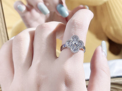 [⭐Hyrra Jewelry]CLOVER DIAMOND RING