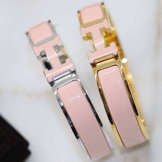 [⭐Hyrra Jewelry]H BRACELET 12MM PINK
