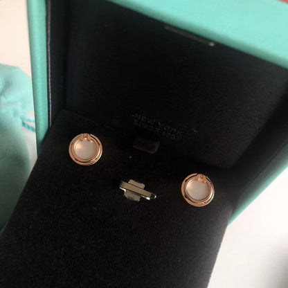 [Hyrra Jewelry]PEARL CIRCLE EARRINGS MOTHER