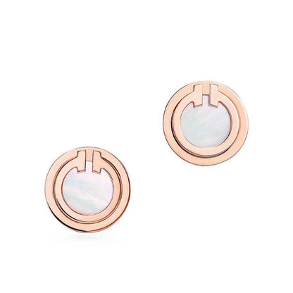 [Hyrra Jewelry]PEARL CIRCLE EARRINGS MOTHER