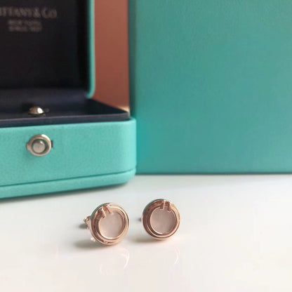 [Hyrra Jewelry]PEARL CIRCLE EARRINGS MOTHER