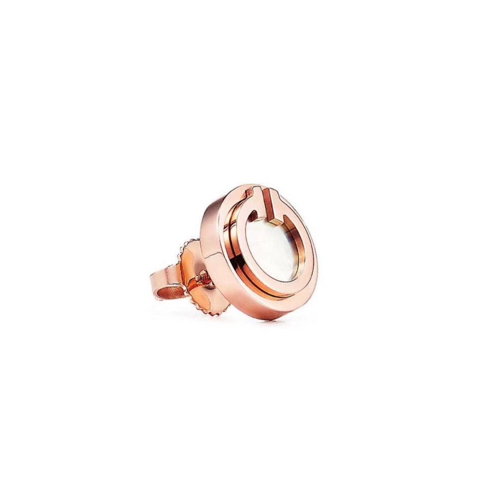 [Hyrra Jewelry]PEARL CIRCLE EARRINGS MOTHER
