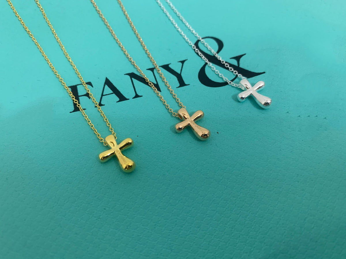 [Hyrra Jewelry]CROSS PENDANT MINI BARE CROSS NECKLACE