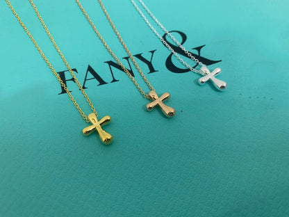 [Hyrra Jewelry]CROSS PENDANT MINI BARE CROSS NECKLACE
