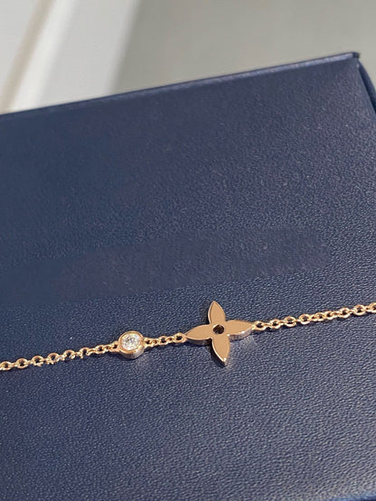 [⭐Hyrra Jewelry]STAR DIAMOND PINK GOLD BRACELET