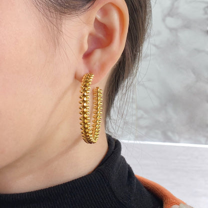[⭐Hyrra Jewelry]CLASH HOOP EARRINGS