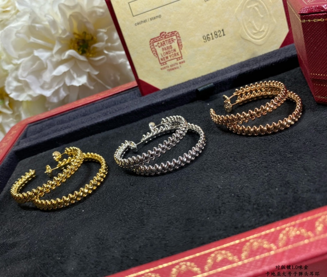 [⭐Hyrra Jewelry]CLASH LARGE HOOP EARRINGS