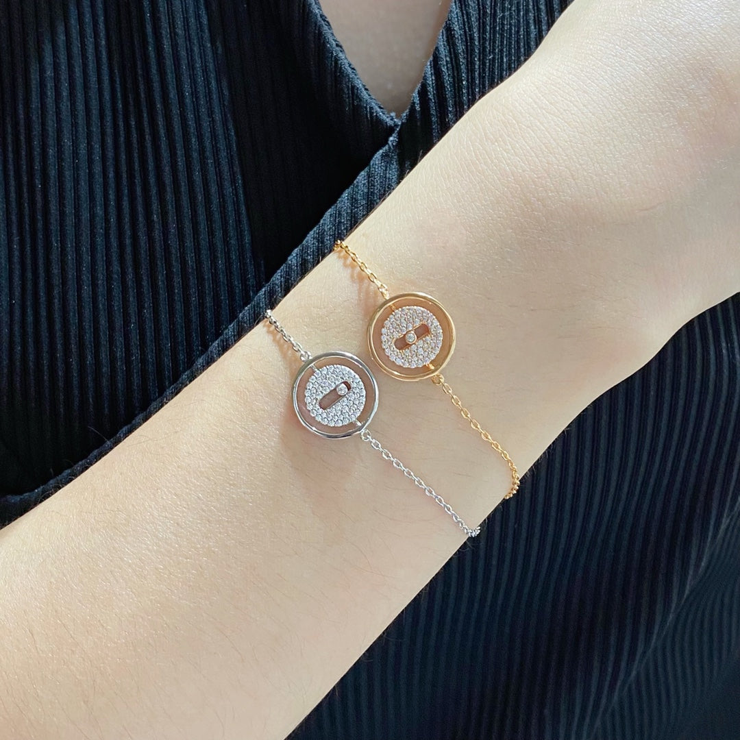 [⭐Hyrra Jewelry]Demo MOVE DIAMOND PAVED BRACELET