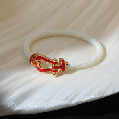 [⭐Hyrra Jewelry]FORCE 10 WHITE TEXTILE DIAMOND PAVED