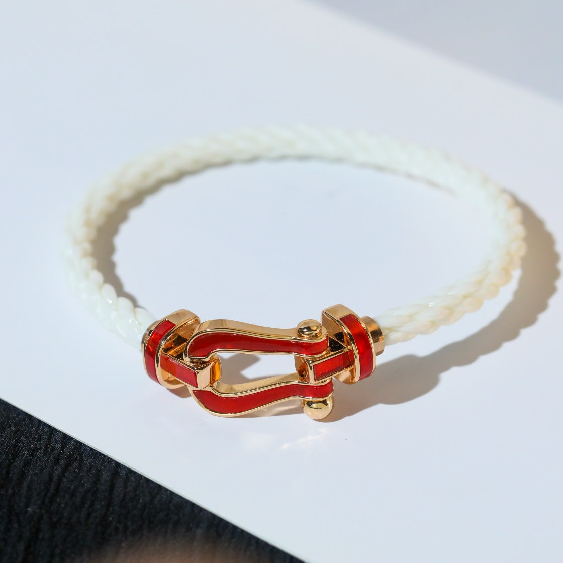 [⭐Hyrra Jewelry]FORCE 10 WHITE TEXTILE DIAMOND PAVED