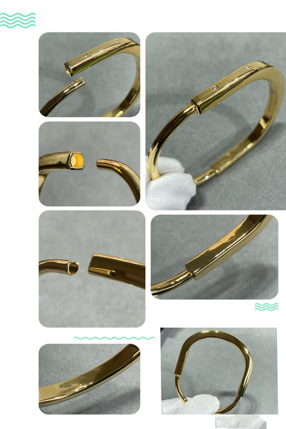 [Hyrra Jewelry]LOCK BRACELET 8 DIAMOND