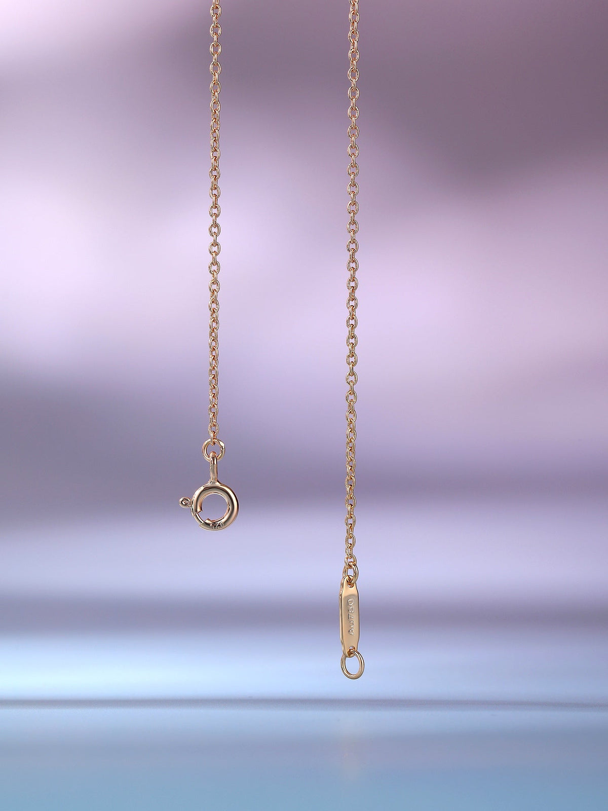 [Hyrra Jewelry]BIG SMILE PEDANT PINK DIAMOND NECKLACE