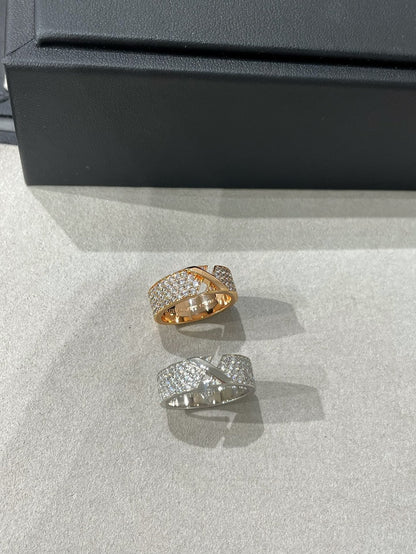 [⭐Hyrra Jewelry]LIENS EVIDENCE  DIAMOND PAVED RING